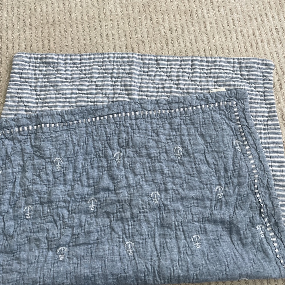Pottery Barn Kids Nautical Crib Quilt